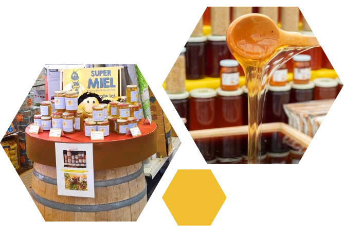 Differentes varietes de miel a La Romieu