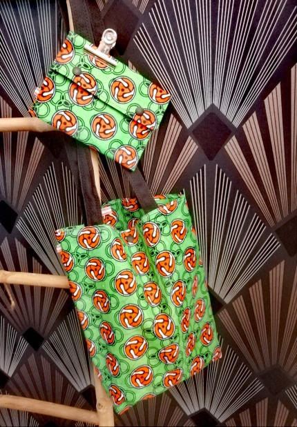 Tote et pochette wax